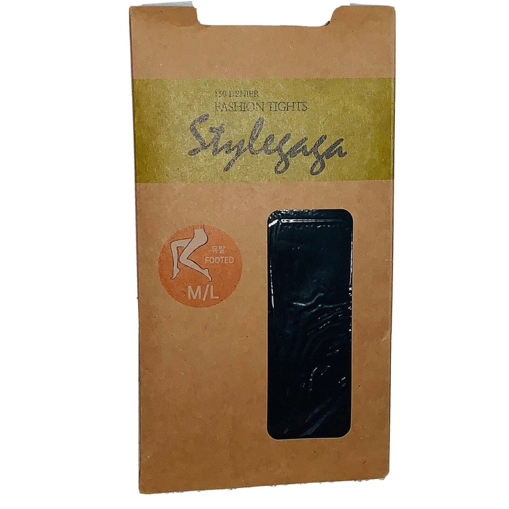 Fashion Tights Footed Stylegaga Size M/L 150 Denier Multicolor Heavy NEW